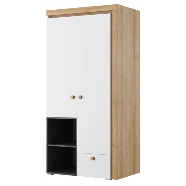 Dulap RIVA 2 Negru Mat/DRI/BI