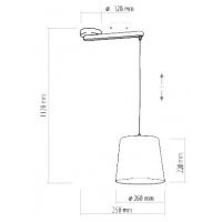 Lustra BALANCE Alb 1278