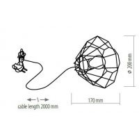 Veioza DIAMOND Gri 3073