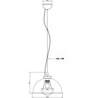 Lampa de tavan ANTENNE TS-071003P-BKGO Negru / Auriu