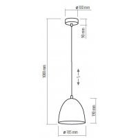 Lampa de tavan KAMI Negru 1986