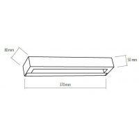 Aplica de perete LEDS Gri 435