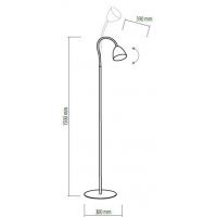 Lampadar LORETTA Gri 3123