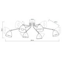 Lampa de tavan LORETTA Alb 2374