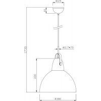 Lampa de tavan CANDE TS-110611P-CH