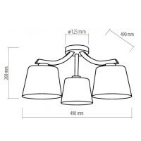 Lampa de tavan MIKA Bej 461