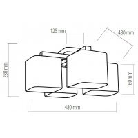 Lampa de tavan NADIA Bej 2653