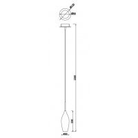 Lampa de tavan CHAMPAGNE GENAROM ZL MD2101-1S Argintiu