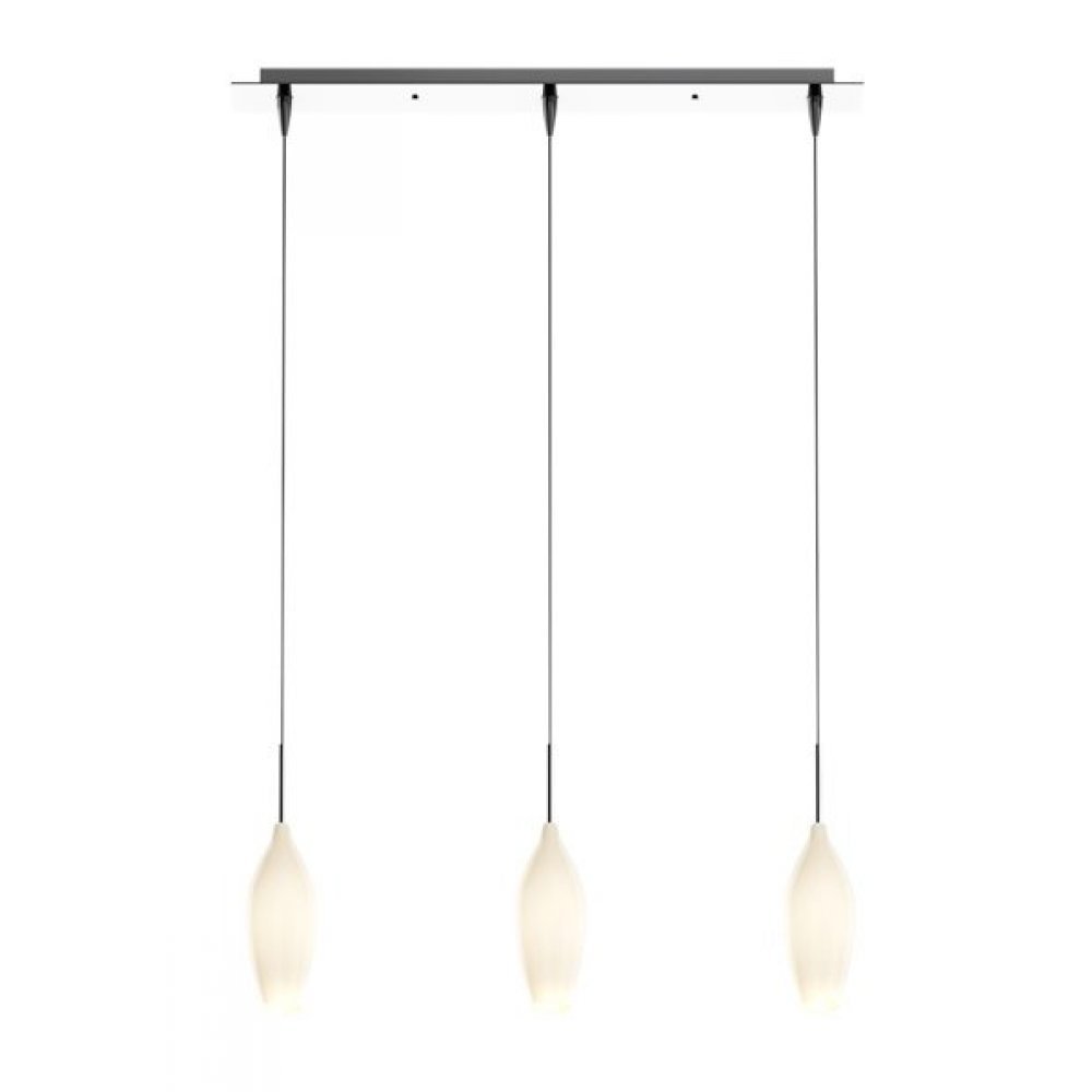 Lampa de tavan CHAMPAGNE GENAROM ZL MD2101B-3W Alb