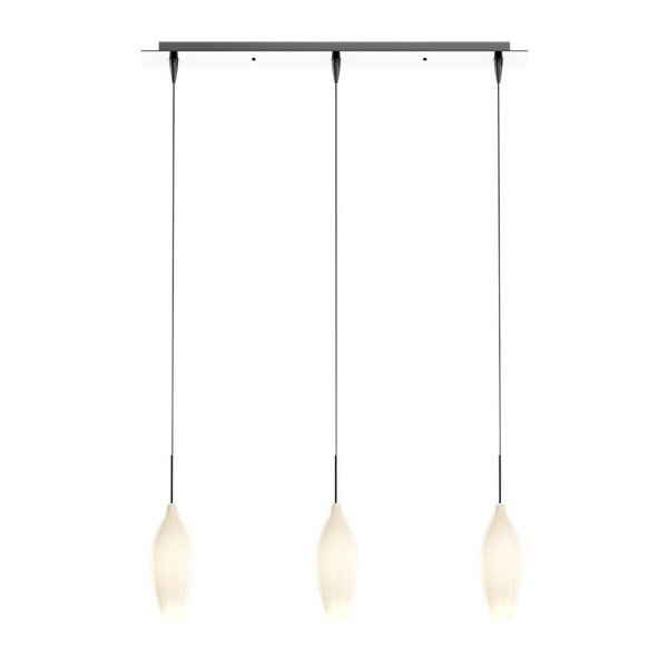 Lampa de tavan CHAMPAGNE GENAROM ZL MD2101B-3W Alb