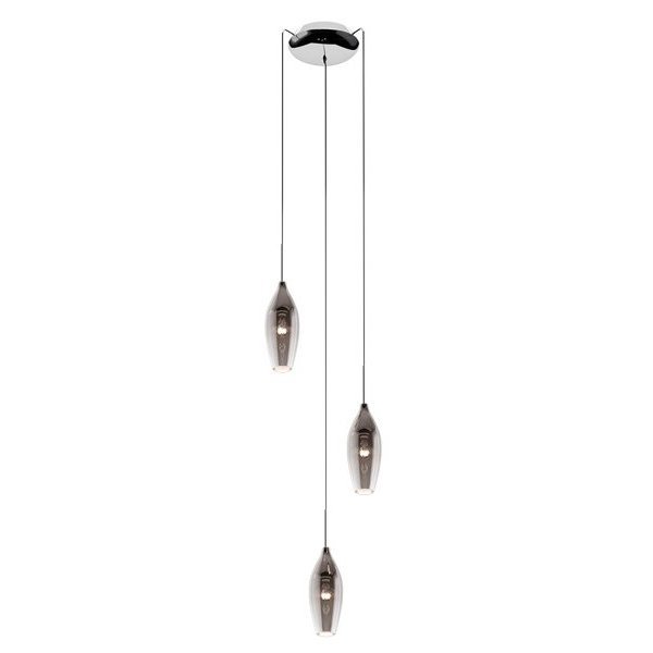 Lampa de tavan CHAMPAGNE GENAROM ZL MD2101A-3S Argintiu