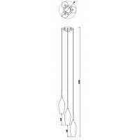Lampa de tavan CHAMPAGNE GENAROM ZL MD2101A-3W Alb