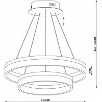 Lampa de tavan CIRCLE L-CD-01 Alb