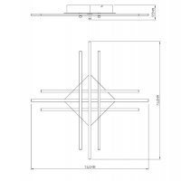 Plafoniera CROSS PL99829-6
