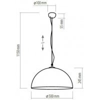 Lampa de tavan STEEL ORBIT Alb 2188