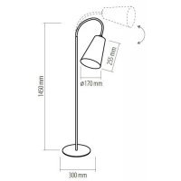 Lampadar WIRE Portocaliu 3082
