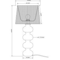 Veioza DECO TS-060216T-CHWH Alb