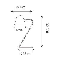 Lampa de birou EXPIR T18057-WH Genarom ZL