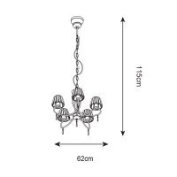 Lampa de tavan PARIA P15090-5 Genarom ZL