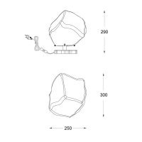 Veioza ROCK T0488-01A-U8AC Genarom