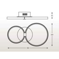 Plafoniera VALENTI MX48002-2B Genarom Plafoniera VALENTI MX48002-2B Genarom