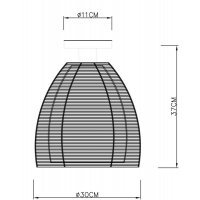 Lampa de tavan PICO MX9023-1L Negru Genarom