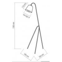 Lampadar LAMI Gri 2981 Genarom