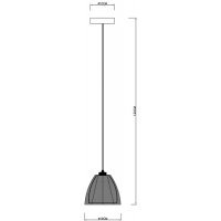 Lampa de tavan PICO MD9023-1S Negru Genarom