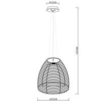 Lampa de tavan PICO MD9023-1L Negru Genarom