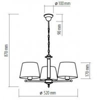 Lampa de tavan QUEEN 1103 Genarom