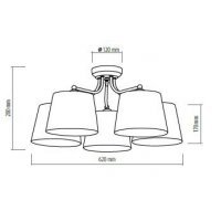 Lampa de tavan QUEEN 2353 Genarom