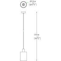Lampa de tavan PIOLI P0369-01A-F4GQ Argintiu Genarom