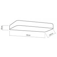 Plafoniera OFFICE SQUARE LED Gri 1351
