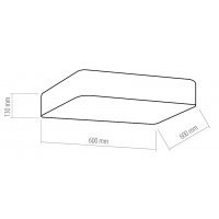 Plafoniera OFFICE SQUARE Gri 2023