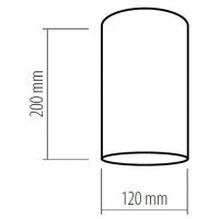 Plafoniera OFFICE CIRCLE Negru 2468