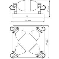 Lampa de tavan RAVA CK100008-4 Genarom