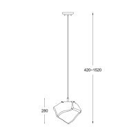 Lampa de tavan ROCK P0488-01A-F4AC Genarom