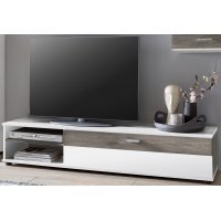 Living LIZZY II A9LZOLVA Genarom HC Alb / Stejar San Remo Inchis