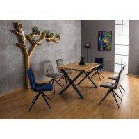 Scaun tapitat TEXO VELVET Genarom SN TAP.14 / Gri