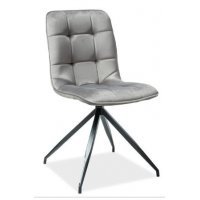 Scaun tapitat TEXO VELVET Genarom SN TAP.14 / Gri