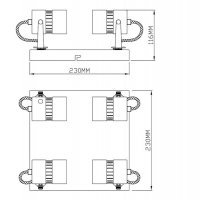 Lampa de tavan SICA CK99892-4 Genarom