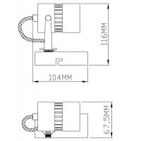Aplica de perete SICA CK99892-1 Genarom