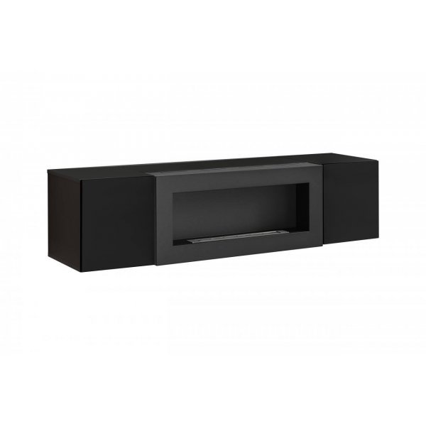Comoda TV FLY Genarom AM 23 ZZ FY SBK Negru / Negru Lucios