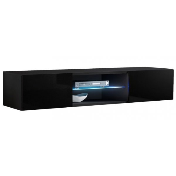 Comoda TV FLY Genarom AM 25 ZZ FY TYP 33 Negru / Negru Lucios