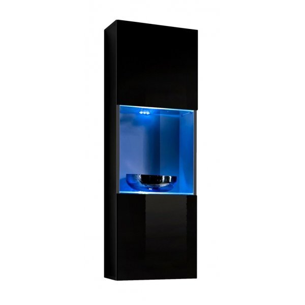 Vitrina suspendata FLY Genarom AM 23 ZZ FY 22 Negru / Negru Lucios