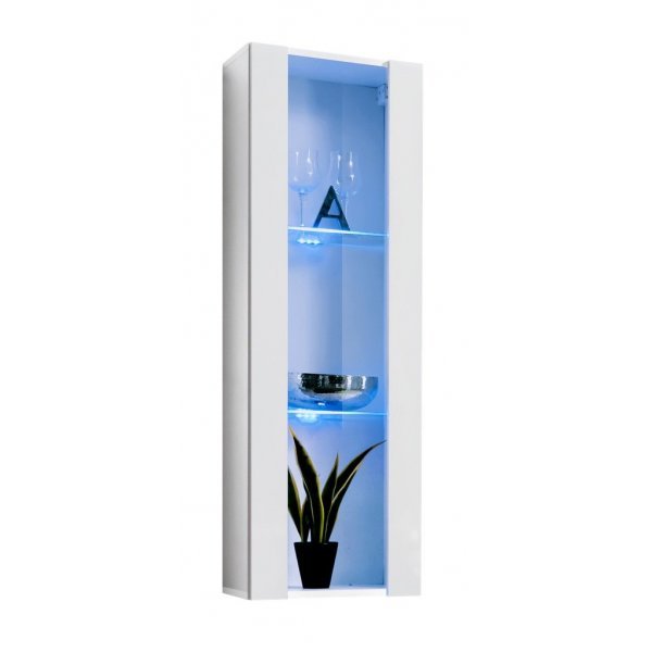 Vitrina suspendata FLY Genarom AM 23 WW FY 21 Alb / Alb Lucios
