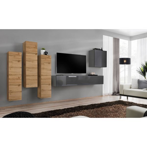 Living SWITCH 3 WTG SW 3 Genarom AM Stejar Wotan / Grafit Lucios