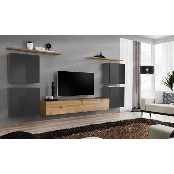 Living SWITCH 4 27 GWT SW 4 Genarom AM Grafit Lucios / Stejar Wotan