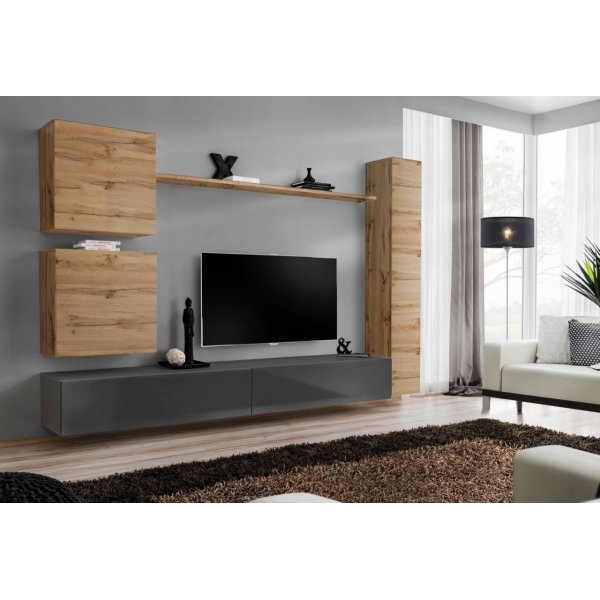Living SWITCH 8 WTG SW 8 Genarom AM Stejar Wotan / Grafit Lucios