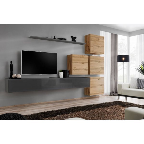 Living SWITCH 9 GWT SW 9 Genarom AM Grafit Lucios / Stejar Wotan